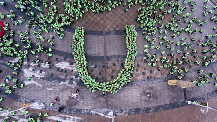 Volonterlar fleshmob ótkizdi