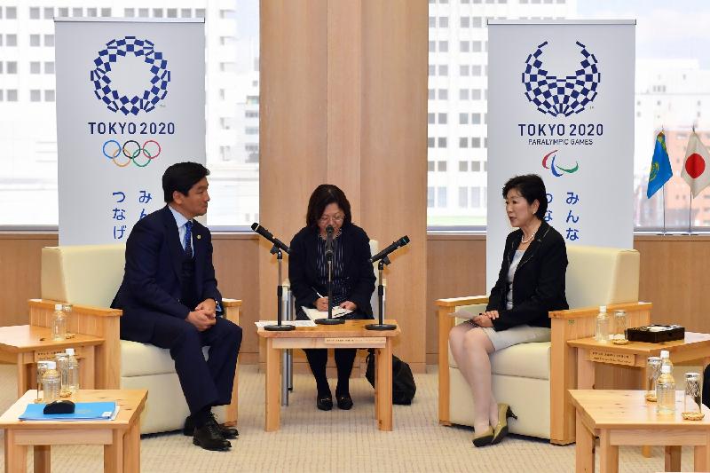 Baýyrjan Baıbek Japonııada Tokıo qalasynyń ákimimen júzdesti