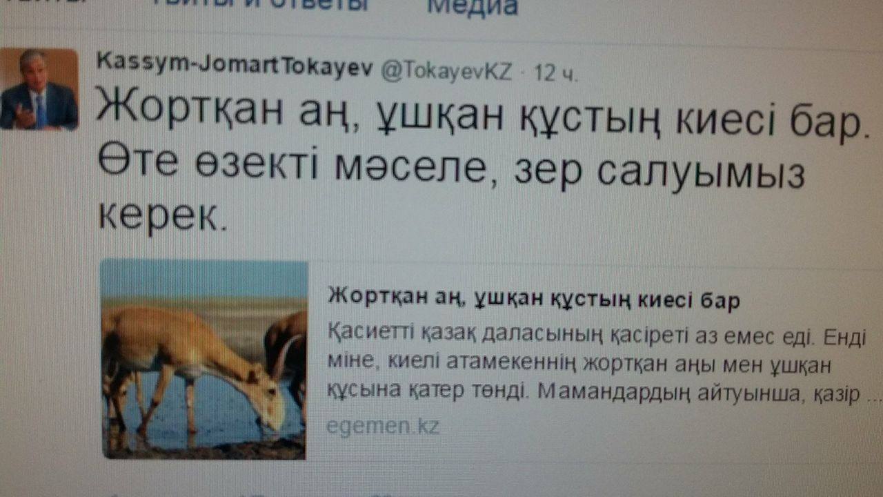 Senat tóraǵasy «Egemen» kótergen máselege nazar aýdardy