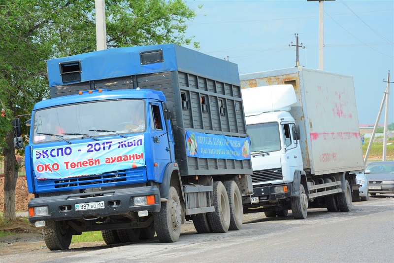 OQO-dan Astanaǵa 262 tonna kókónis kerýeni jol tartty