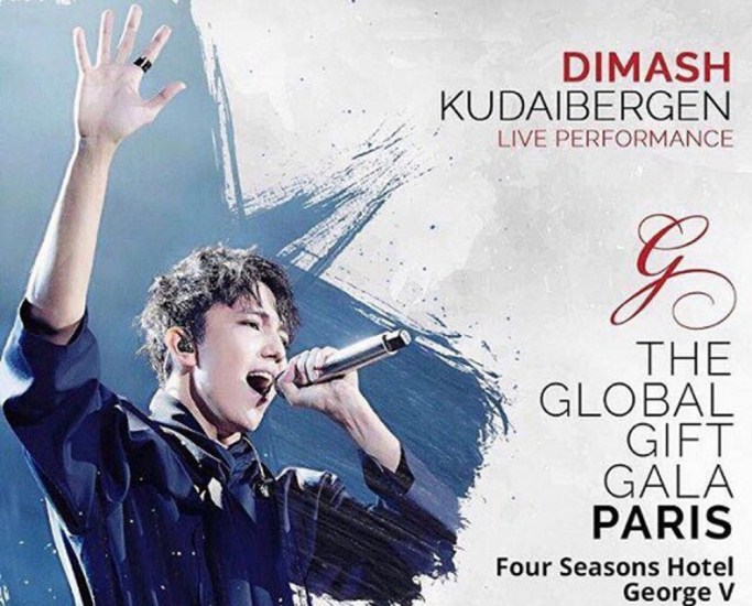 Dımash Qudaıbergen Parıjde qaıyrymdylyq keshke qatysty