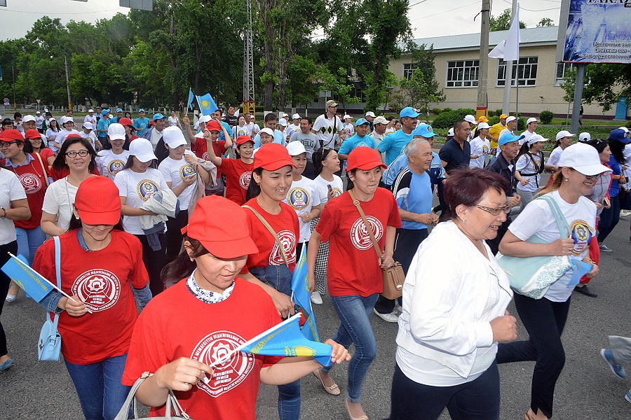 Tarazda «EKSPO-2017» kórmesine arnalǵan marafon ótti