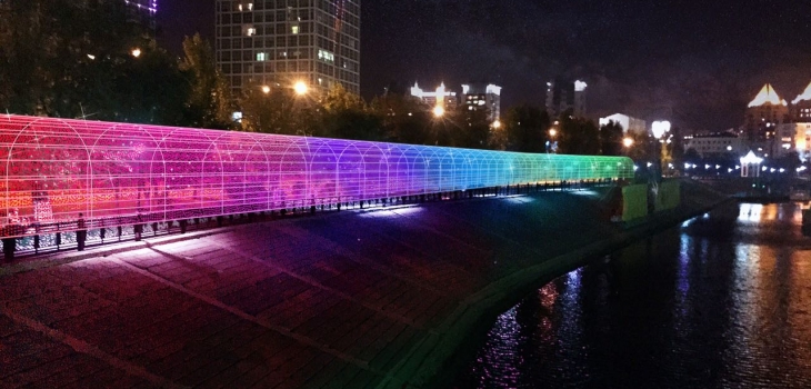 Astanada jaǵalaý boıyndaǵy jaryq arkasyn bezendirý jumystary 10 maýsymǵa deıin aıaqtalady