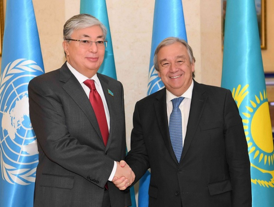 Qasym-Jomart Toqaev BUU Bas hatshysymen kezdesti