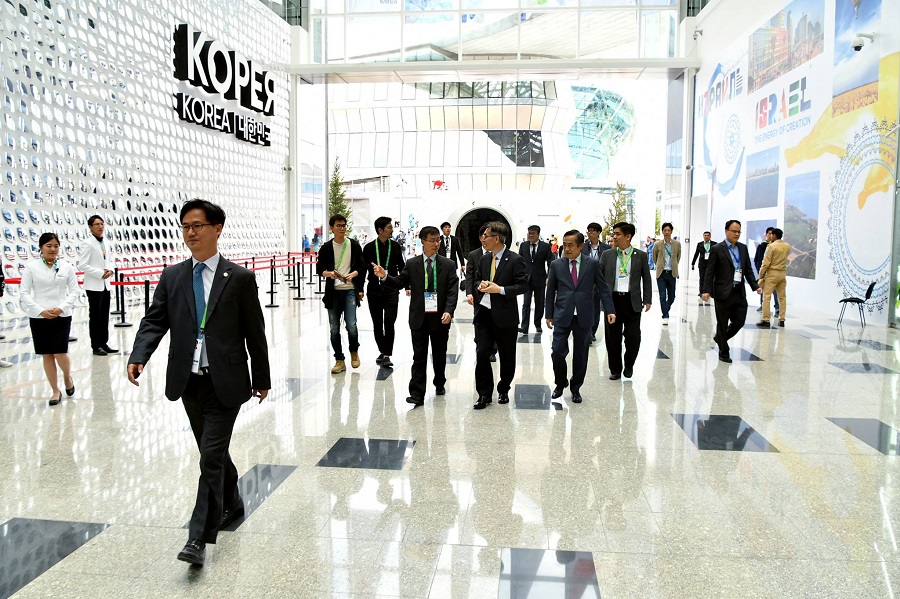 Koreıa pavılony ázirligin pysyqtady