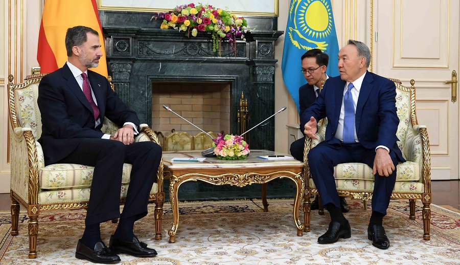 Nursultan Nazarbaev Ispanııa Koroli VI Felıpemen kezdesti