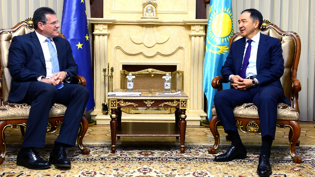 Úkimet basshysy Eýrokomıssııanyń vıse-prezıdentimen kezdesti