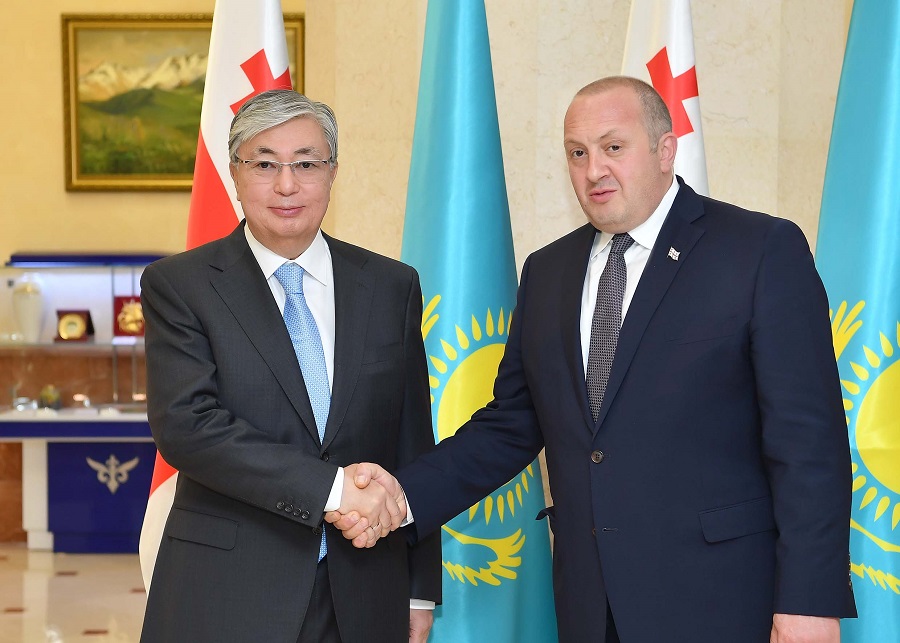 Toqaev Grýzııa Prezıdentimen kezdesti