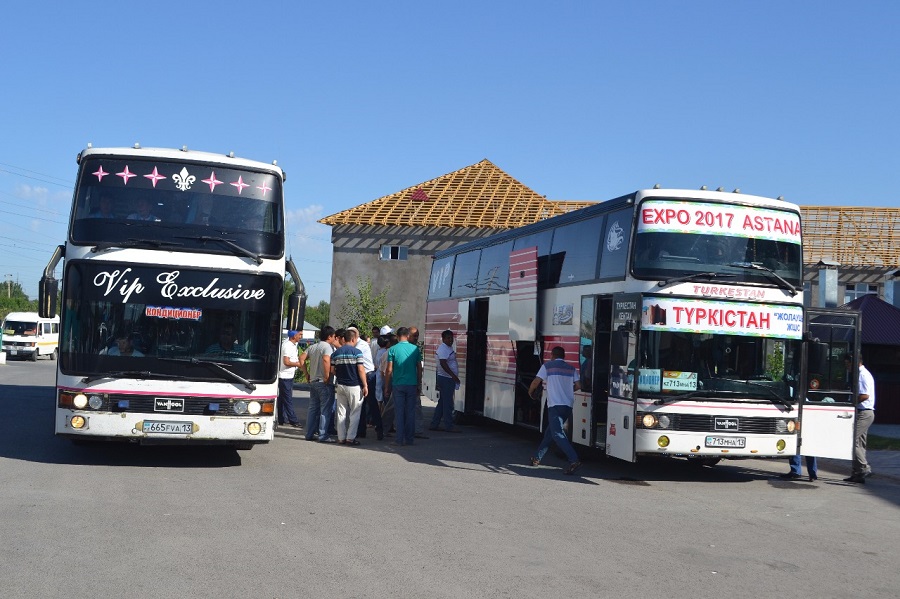 Túrkistandaǵy «Jolaýshy» JShS 100 qyzmetkeri  EKSPO-ǵa attandy