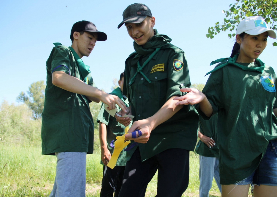 Arnasaıda skaýttar sleti ótedi