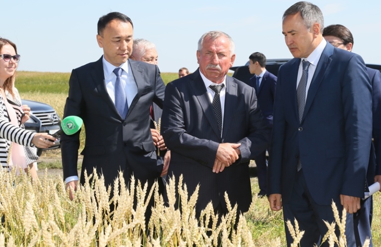 Asqar Myrzahmetov Qostanaı oblysynyń astyq alqaptaryn aralady