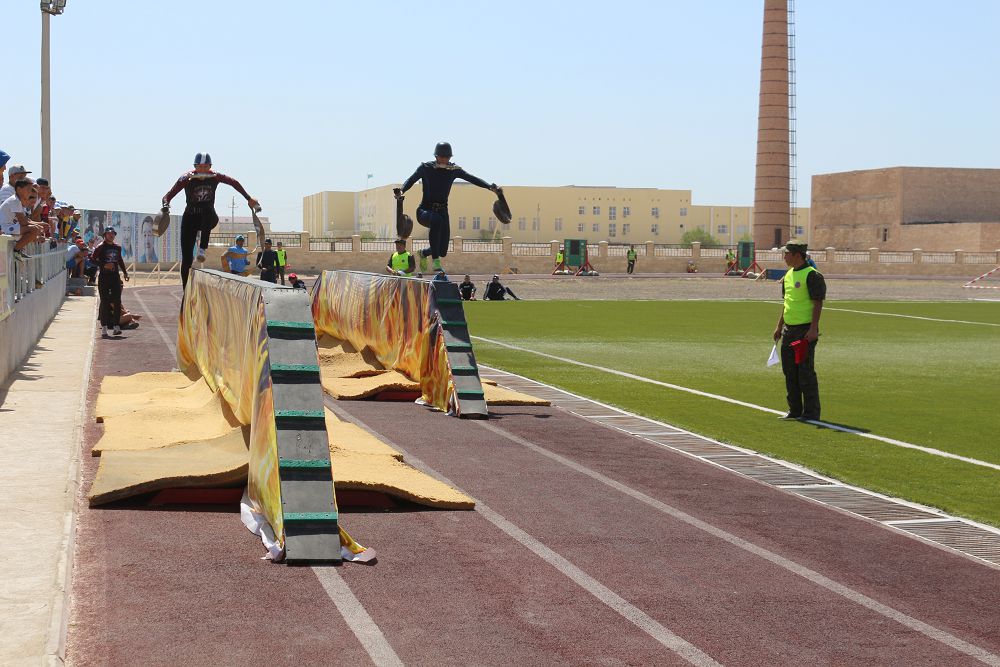 Mańǵystaýda órt sóndirý estafetasy ótti