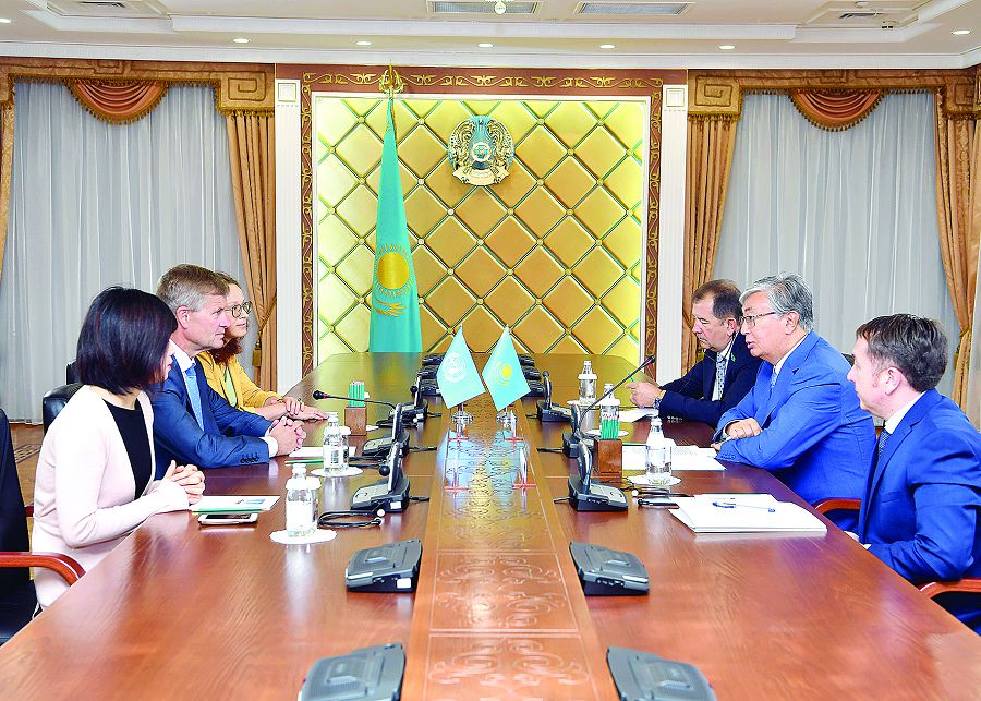 Toqaev BUU Bas hatshysynyń orynbasary Erık Solheımdi qabyldady