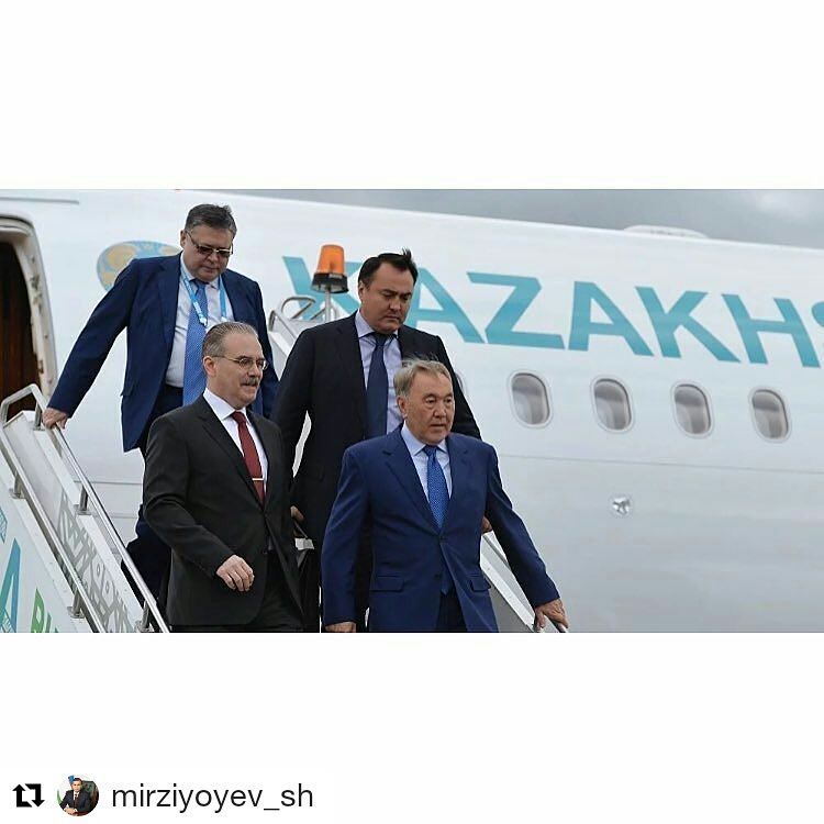Nursultan Nazarbaev О́zbekstan Respýblıkasyna memlekettik saparmen bardy
