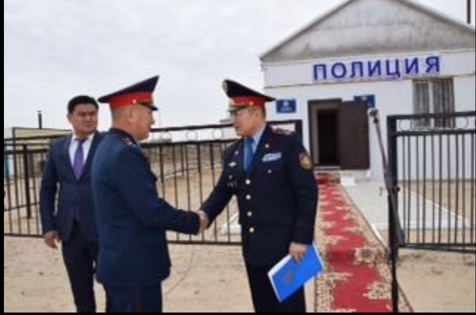 Atyraý oblysyndaǵy Janbaı aýylynda polısııa bólimshesi ashyldy