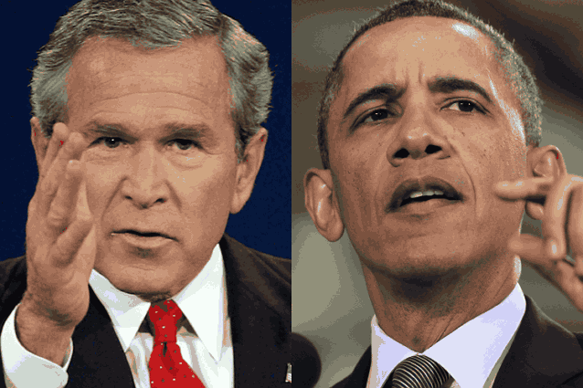 AQSh-tyń burynǵy eki prezıdenti Trampty synǵa aldy