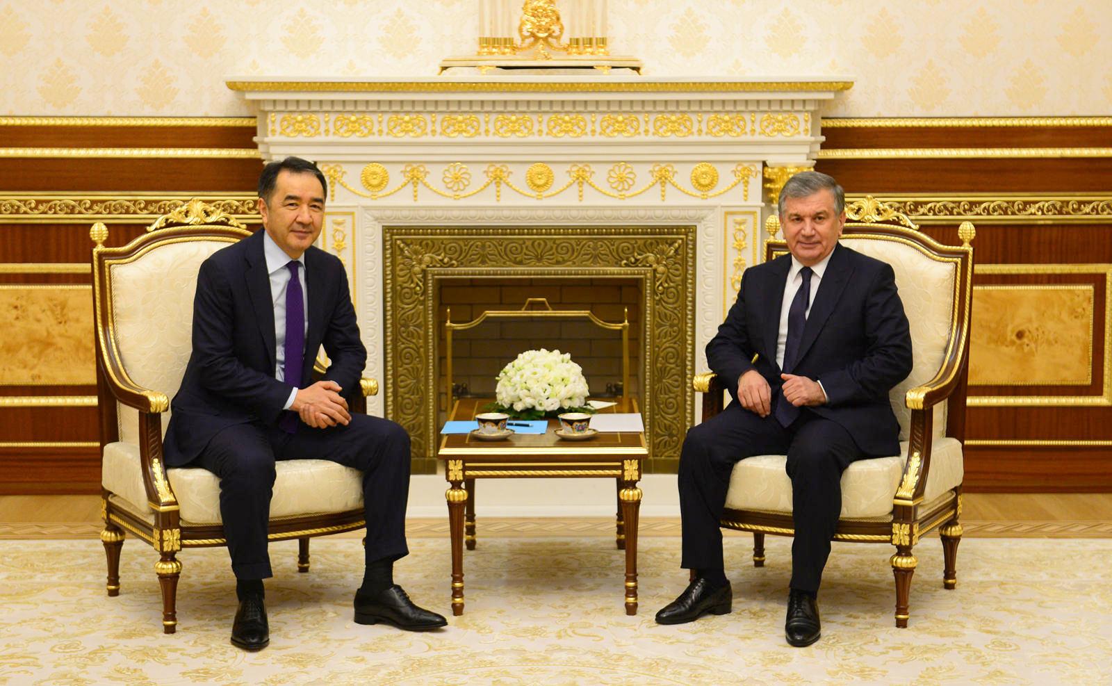 Baqytjan Saǵyntaev О́zbekstan Prezıdenti Shavkat Mırzııoevpen kezdesti