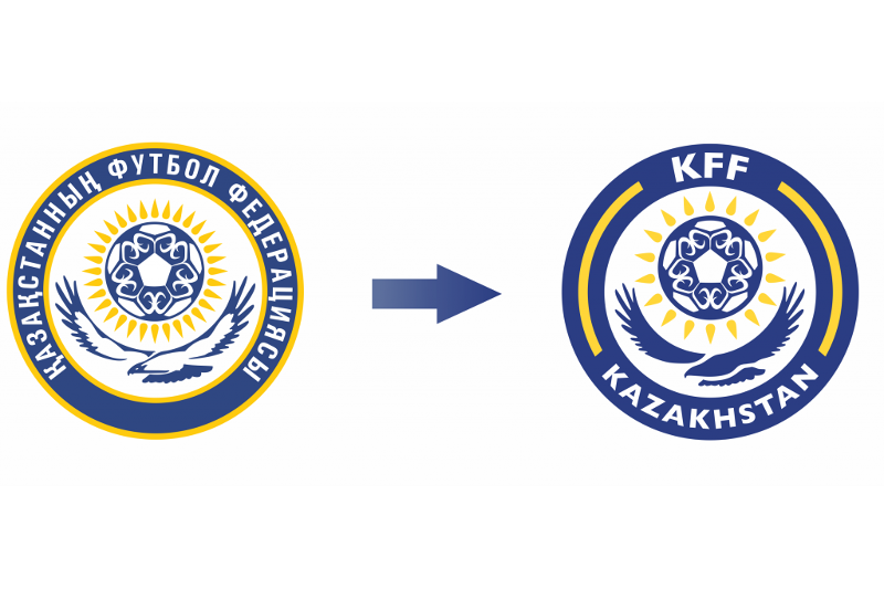Qazaqstannyń fýtbol federasııasy logotıpi men ataýyn ózgertti