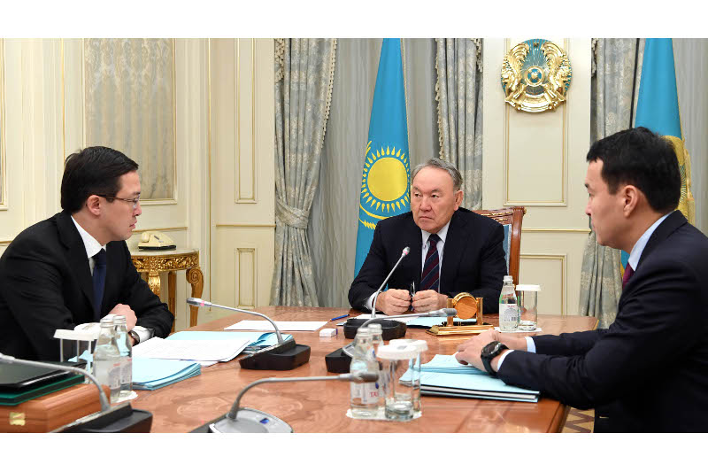 Memleket basshysy Ulttyq bank tóraǵasy Danııar Aqyshevti qabyldady