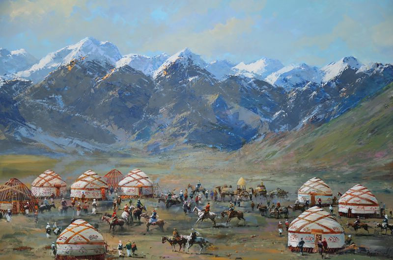 Rashıd Qulbatyrovtyń paıymmen jazylǵan peızajdary