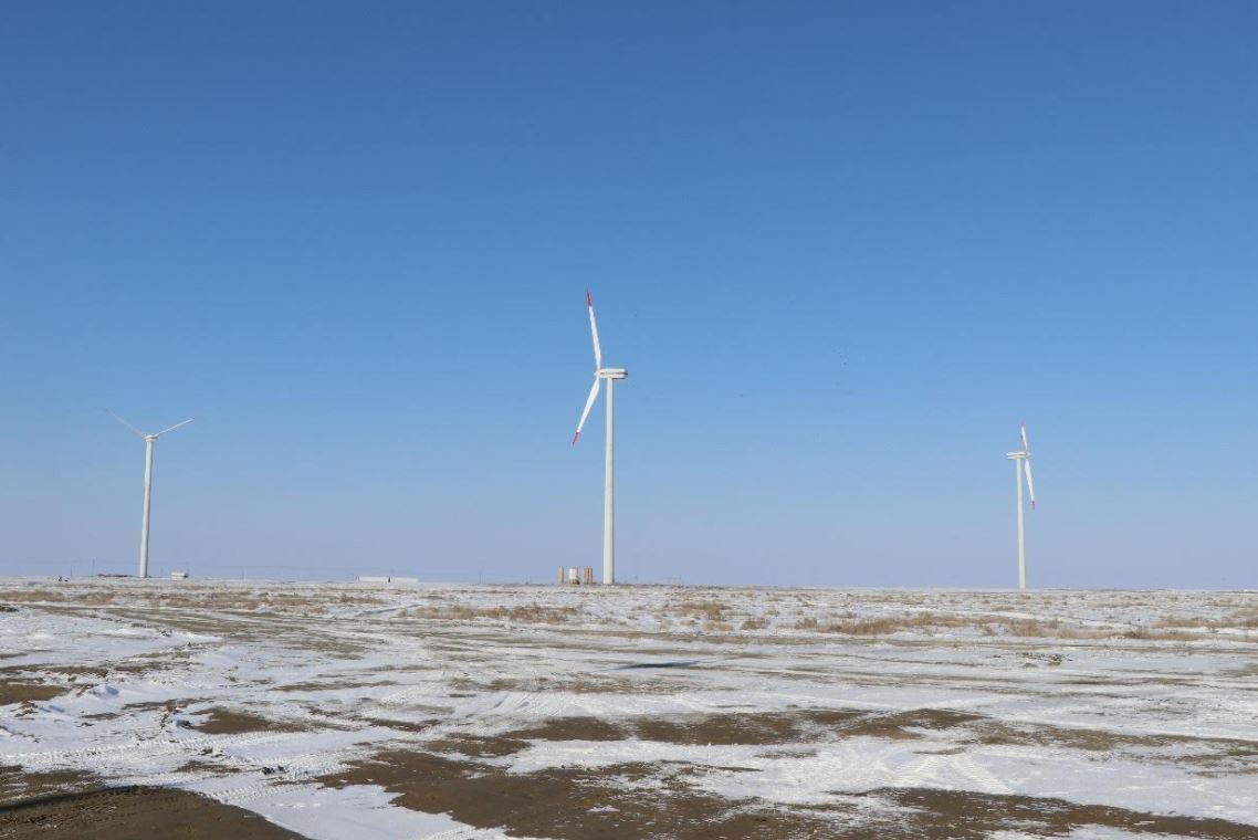 Atyraýda alǵashqy jel elektr stansasy salynyp jatyr