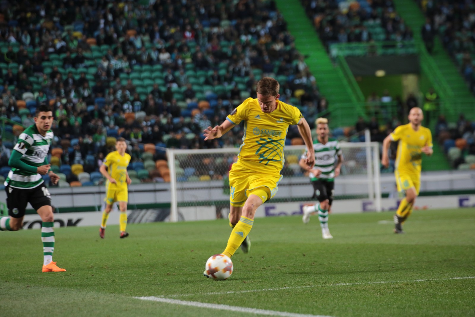 «Sportıng» - «Astana» 3:3. Eýropalyq kórermen qazaq komandasyna qol soqty