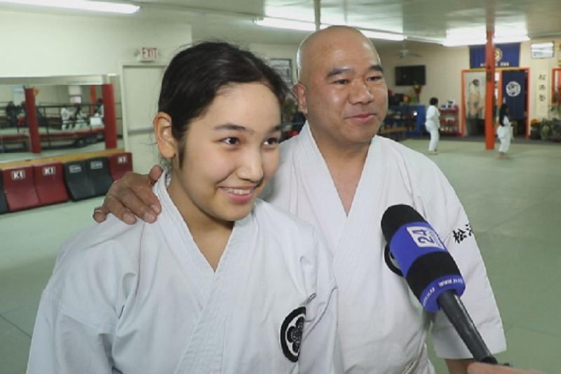 Almatylyq 14 jasar qyz karateden AQSh-ta chempıon boldy