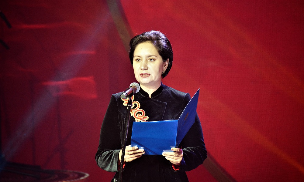 Memlekettik hatshy «Tumar» televızııa syılyǵyn tapsyrý rásimine qatysty