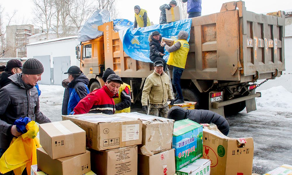 О́skemennen Aıagózge 11 tonna un jóneltildi
