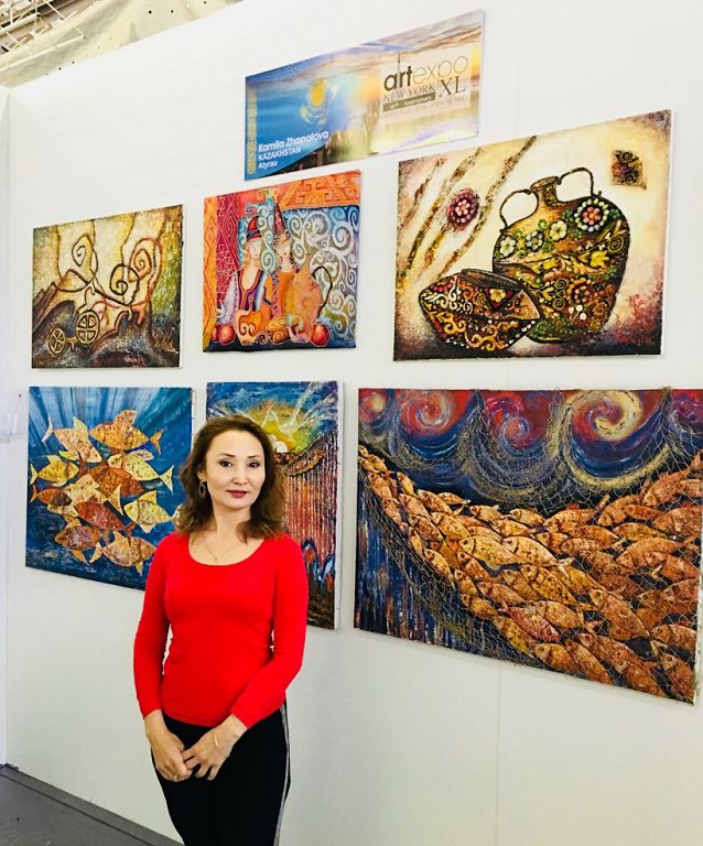 Kámıla Japalovanyń sýretteri «Artexspo New York-2018» kórmesine qoıyldy