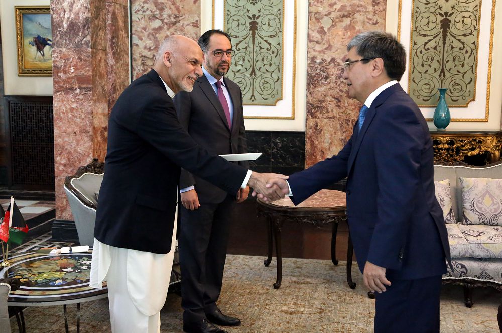 Aýǵanstan Pre­zı­­de­ntine senim gramotasy tabystaldy