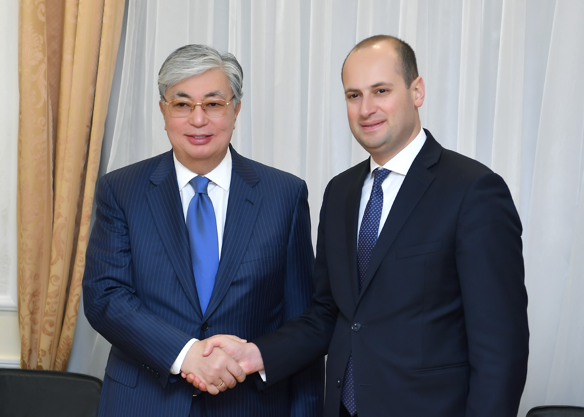 Q.Toqaev Grýzııanyń Vıse-Premer-mınıstri M.Djanelıdzemen kezdesti