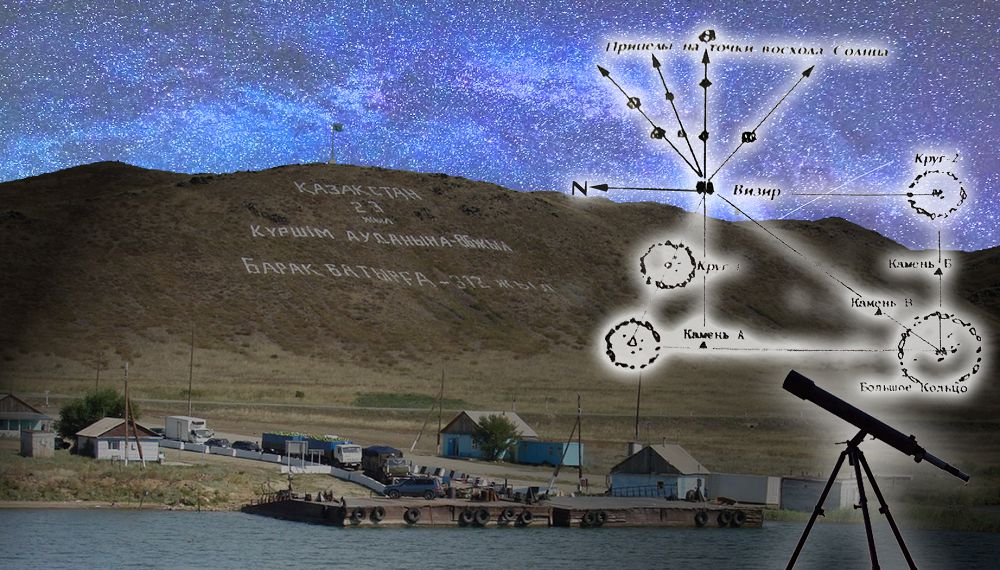 Ertis ózeniniń jaǵasynda kóne kún observatorııasy bolǵan