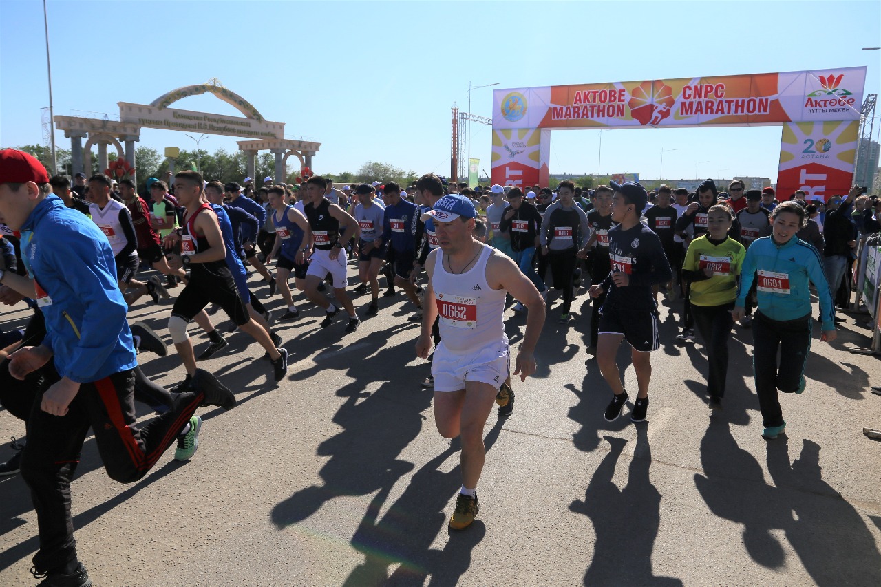 «CNPC-Aktobe Marathon-2018» is-sharasyna 5 myńnan astam adam qatysty
