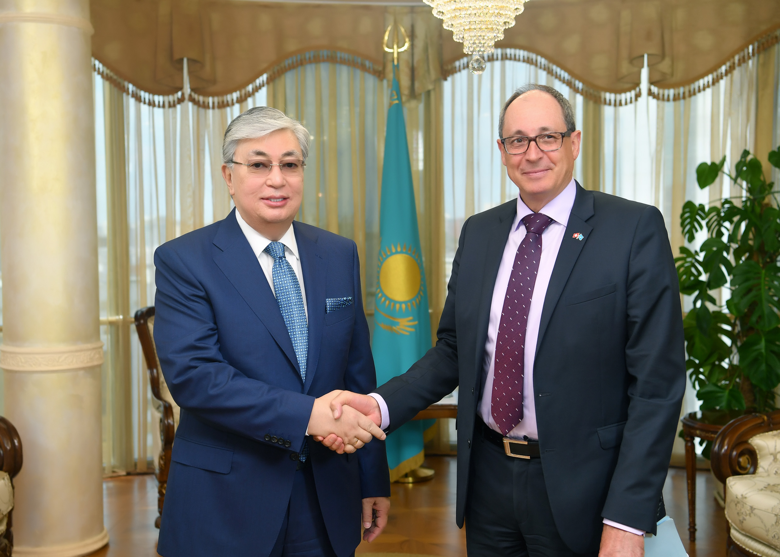 Q. Toqaev Shveısarııa Elshisin qabyldady