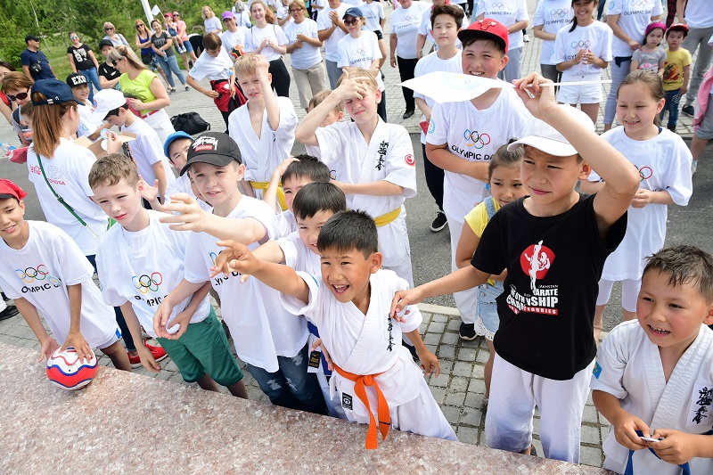 Qazaqstan halqy dástúrli halyqaralyq Olımpıada kúnin atap ótýde