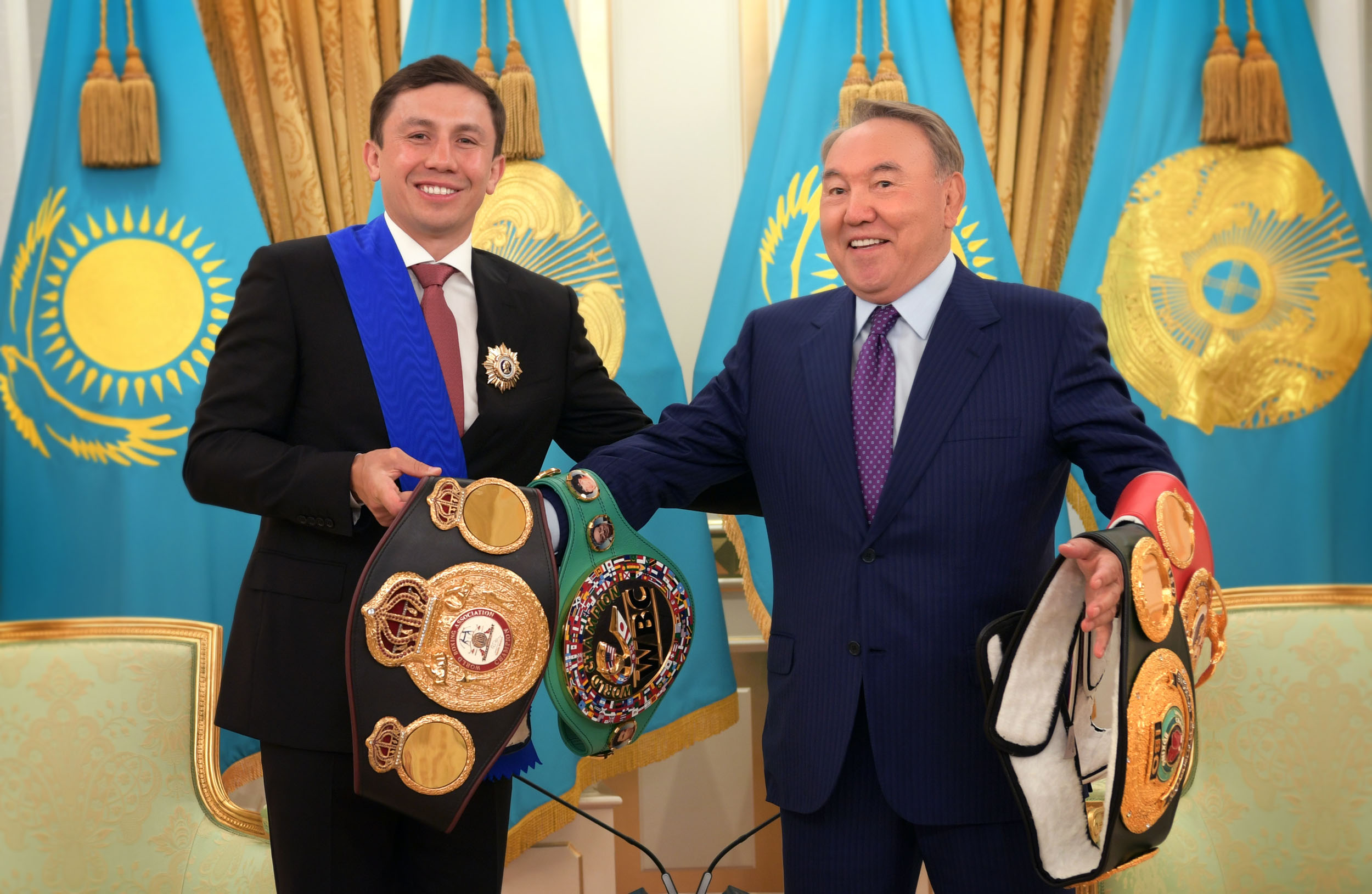 Memleket basshysy Nursultan Nazarbaev Gennadıı Golovkınmen kezdesti