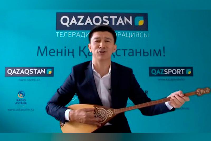 «Qazaqstan» teleradıokorporasııasy «Egemen Qazaqstan» joldaǵan estafetany qabyl aldy
