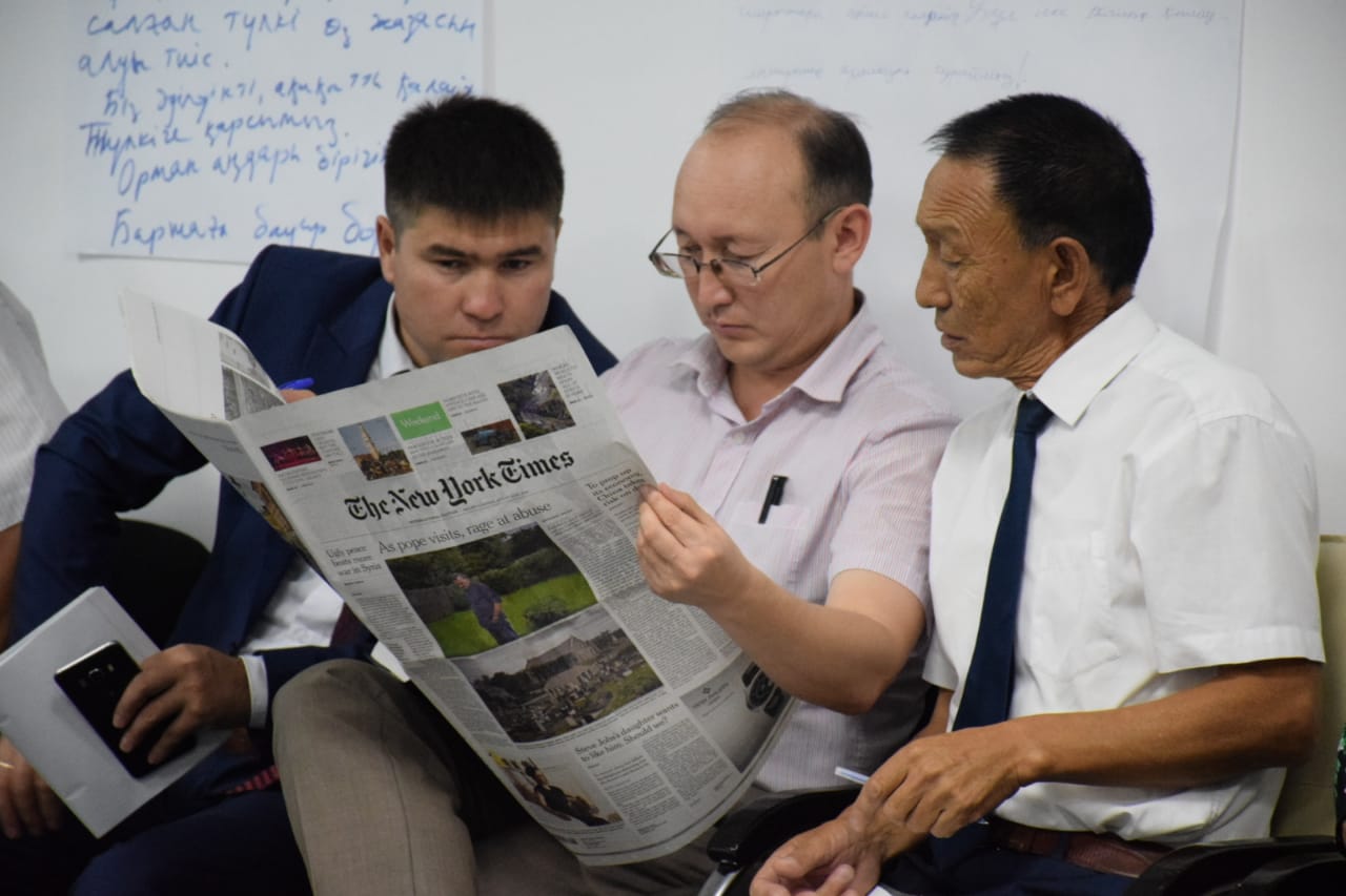 «Jaıyq Press» jýrnalısterine arnalǵan semınar-trenıng ótti