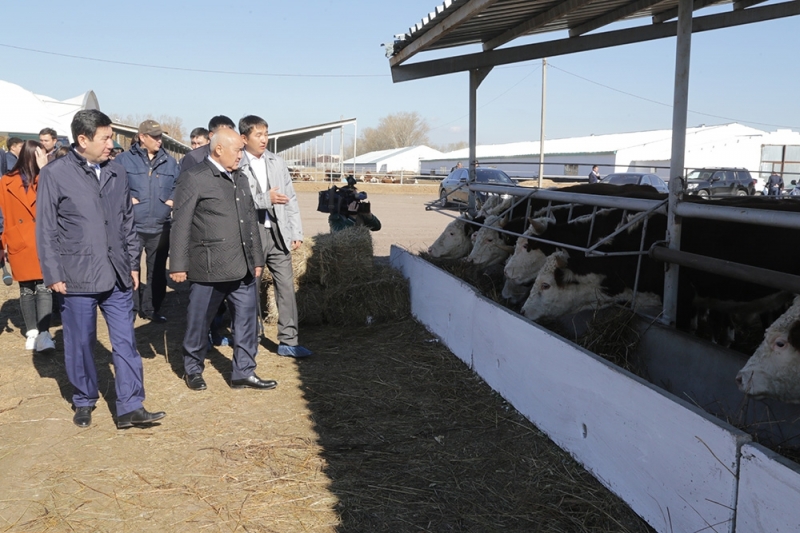 О́mirzaq Shókeev Qaraǵandy oblysynda jumys saparymen boldy