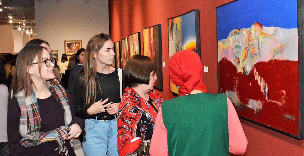 Alpys­baı Qazǵulovtyń «Kóńil kók­temi» atty kórmesiniń saltanatty ashylýy boldy