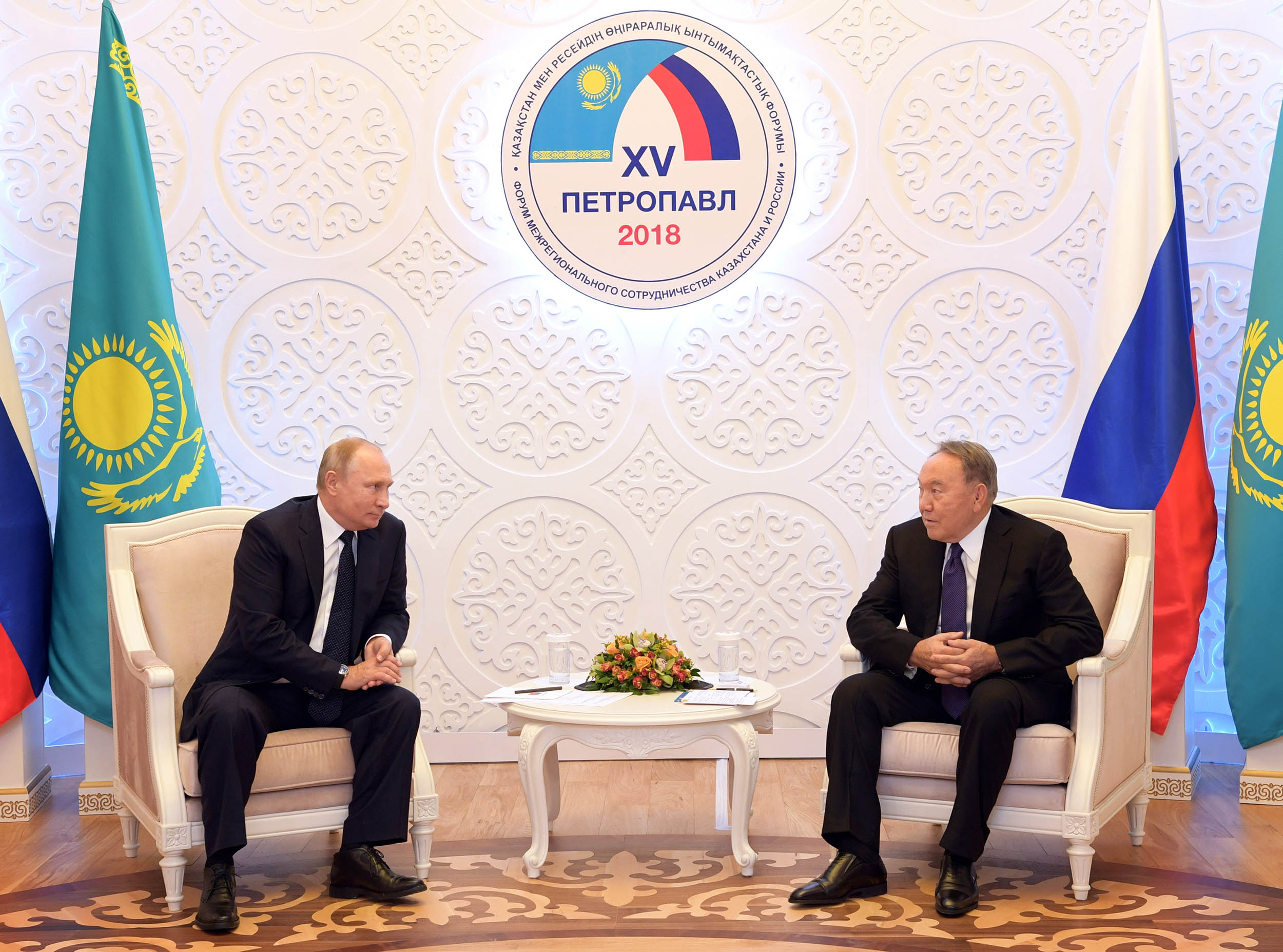 Memleket basshysy Reseı Federasııasynyń Prezıdenti Vladımır Pýtınmen kezdesti