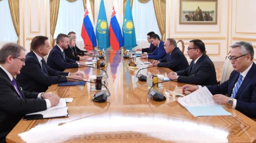 Elbasy Slovakııa Respýblıkasynyń Premer-Mınıstri P. Pellegrınımen kezdesti