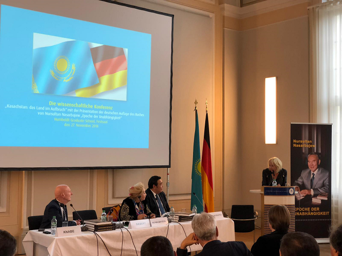 Berlınde N. Nazarbaevtyń «Táýelsizdik dáýiri»                                                kitabynyń tusaýy kesildi