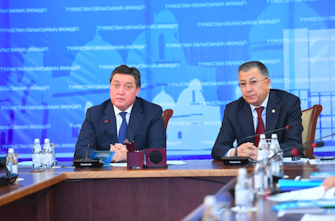 Túrkistanda Premer-mınıstrdiń birinshi orynbasary A.Mamınniń qatysýymen jıyn ótti