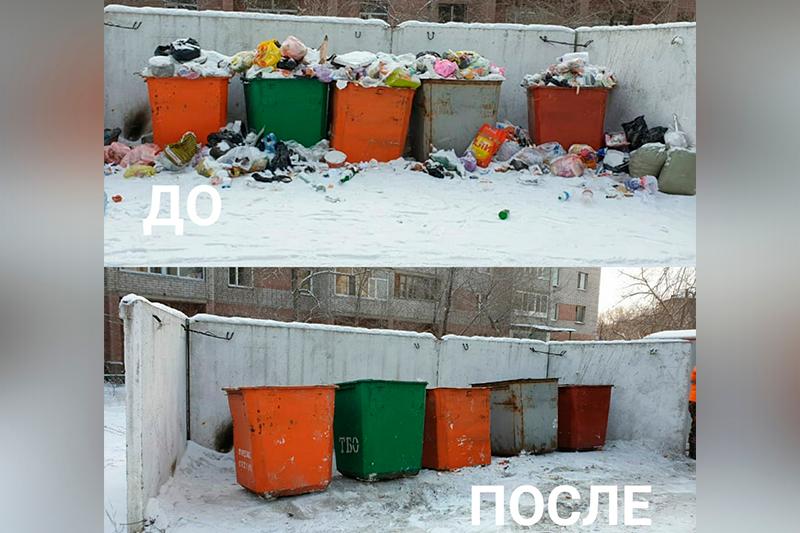 Semeıden bir kúnde 150 tonnadan astam qoqys shyǵaryldy