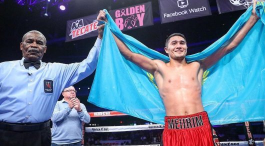 Meıirim Nursultanov AQSh-ta meksıkalyqty nokaýtqa túsirdi