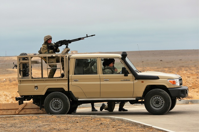 Batystaǵy áskerı bólimder jaýyngerlik daıarlyqtyń jaýapty synaǵynan ótýde