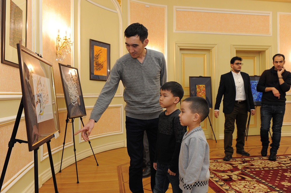 Elbasy kitaphanasynyń mýzeıinde «Iran kallıgrammasy» kórmesi ashyldy