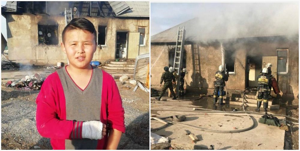 Batyr bala eki búldirshindi qutqaryp qaldy